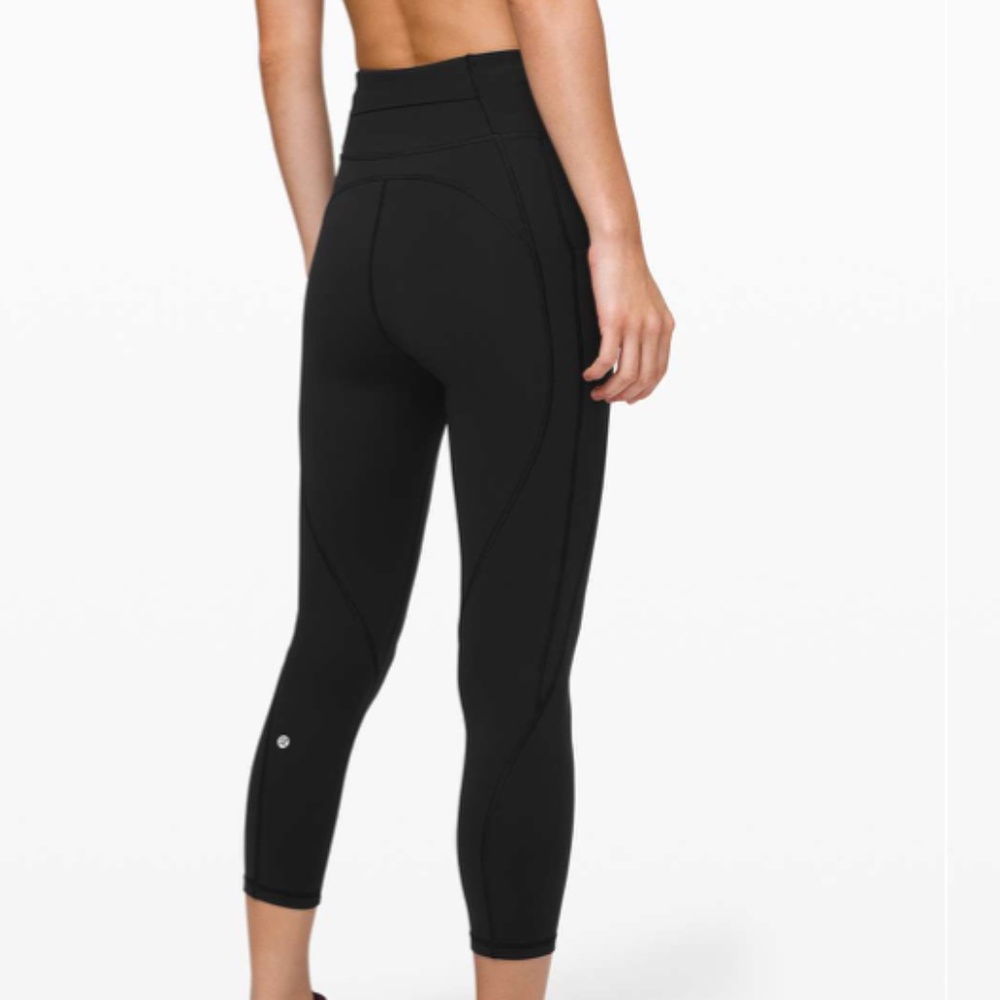 Lululemon Time To Sweat Crop 23" Black Size 8